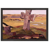 Cross on the Truvor Mound by Nicholas Roerich, framed poster, view 2