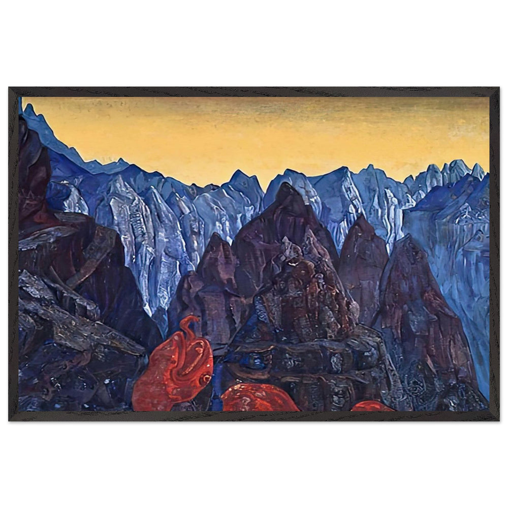 Cry of the Serpent by Nicholas Roerich, framed poster