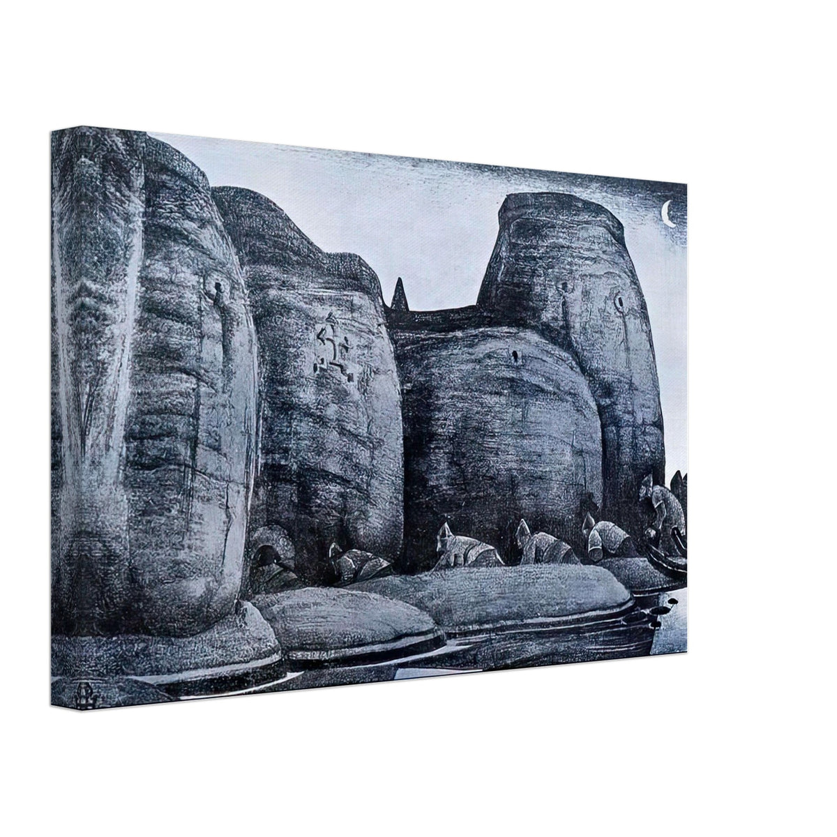Crypt by Nicholas Roerich, canvas, view 2