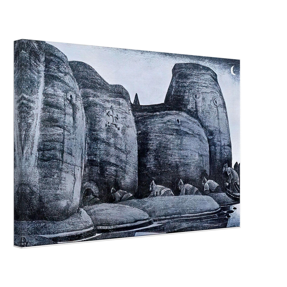 Crypt by Nicholas Roerich, canvas