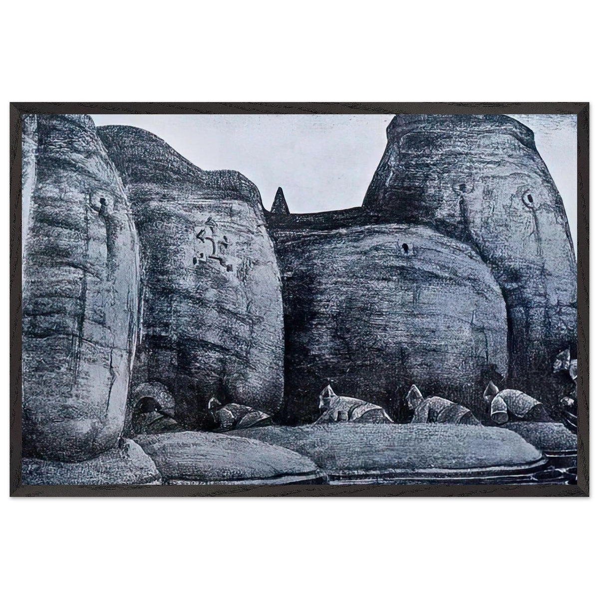 Crypt by Nicholas Roerich, framed poster