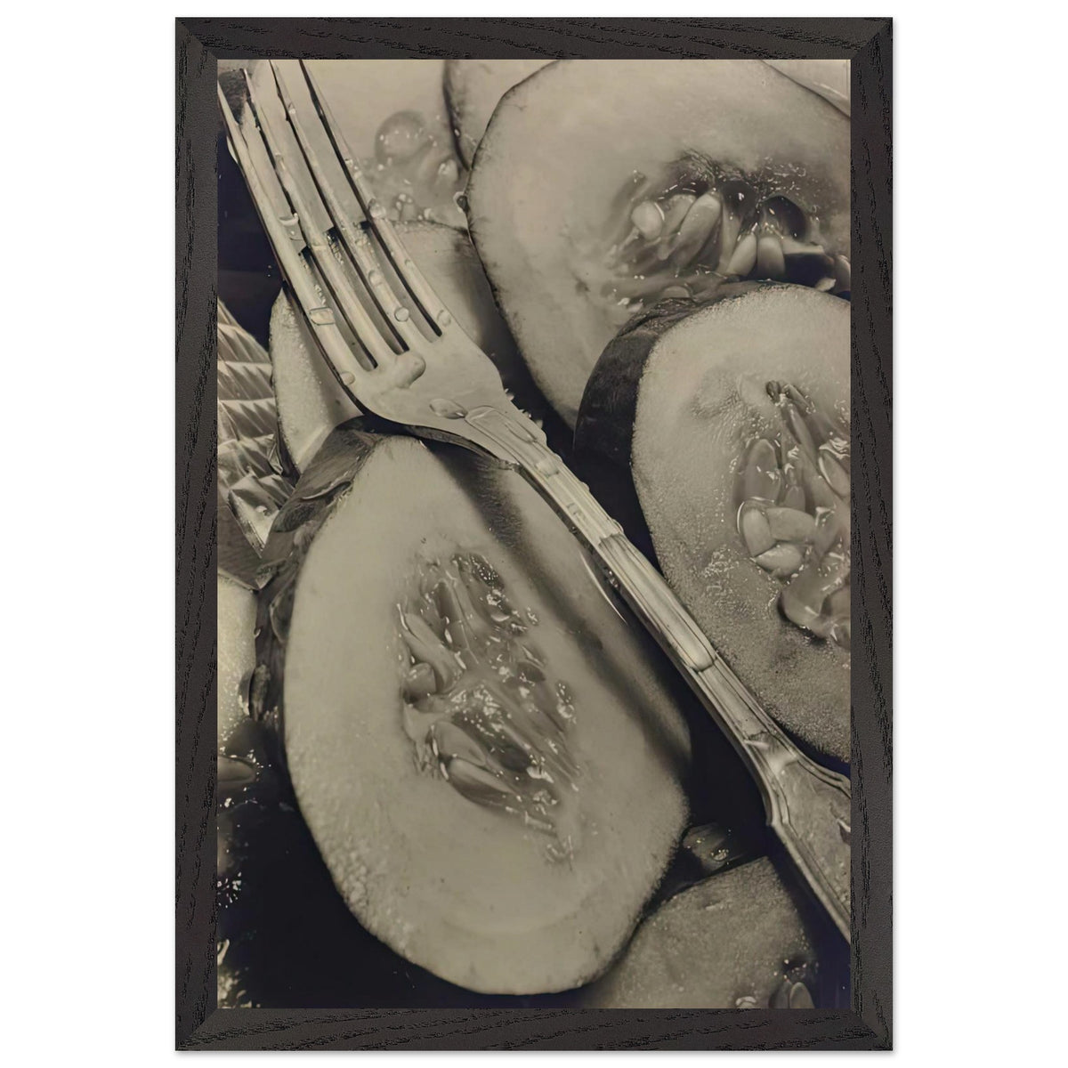 Cucumbers (Concombres) by Pierre Dubreuil, framed poster, view 2