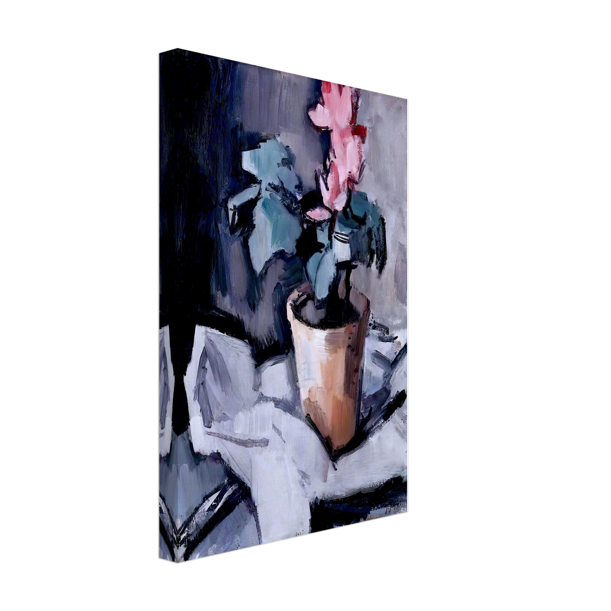 Cyclamen by Samuel Peploe, canvas, view 2