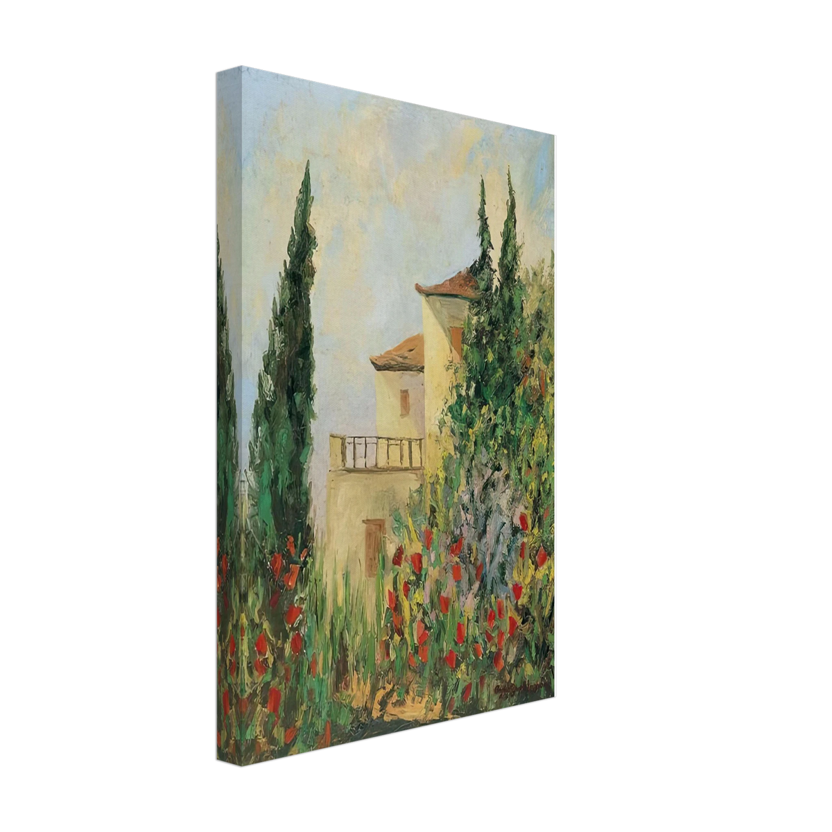Cypress-House by Thalia Flora-Karavia, canvas, view 2