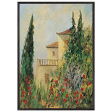 Cypress-House by Thalia Flora-Karavia, framed poster, view 3