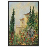 Cypress-House by Thalia Flora-Karavia, framed poster