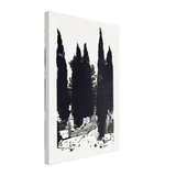 Cypress Trees by Anna Ostroumova-Lebedeva, canvas