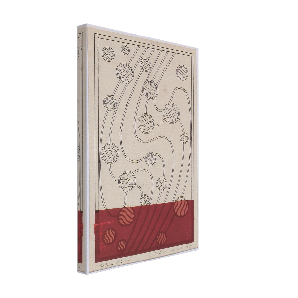 Daghestan Rug Design Bubbles for Backhausen by Koloman Moser, canvas, view 2