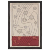 Daghestan Rug Design Bubbles for Backhausen by Koloman Moser, framed poster, view 2