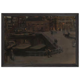 Damrak At Evening by Isaac Israels, framed poster, view 2