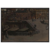 Damrak At Evening by Isaac Israels, framed poster, view 3