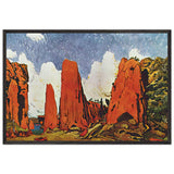 Daphnis and Chloe Scenery for Act II by Leon Bakst, framed poster