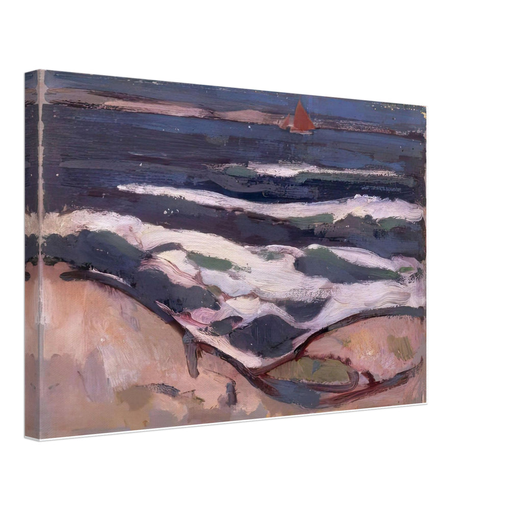 Dark Sea and Red Sail by John Duncan Fergusson, canvas