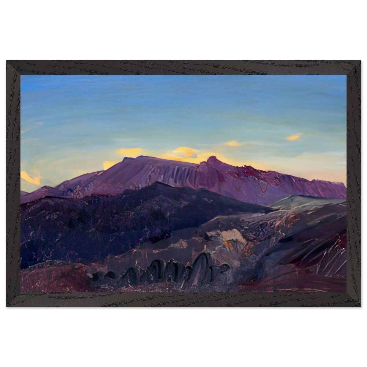 Daybreak at Niitakayam by Fujishima Takeji, framed poster, view 2