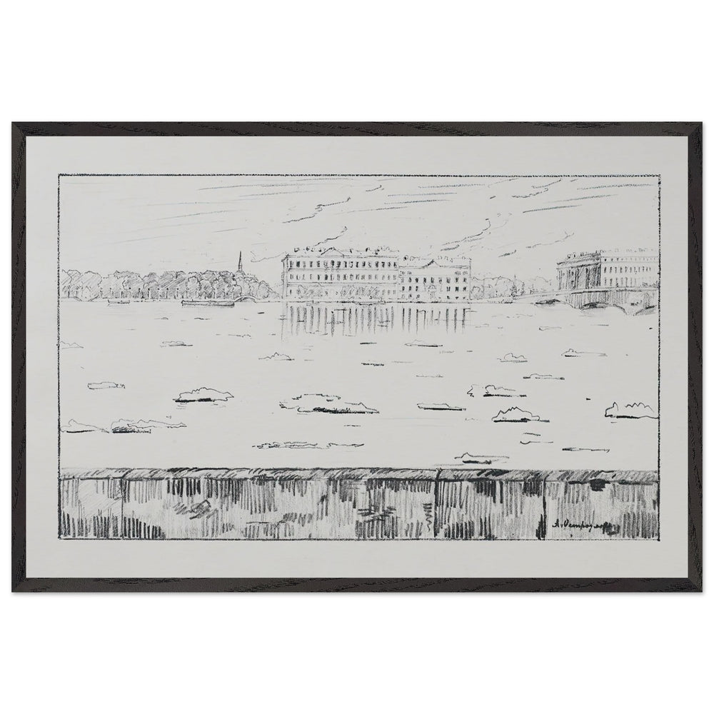 Debacle by Anna Ostroumova-Lebedeva, framed poster