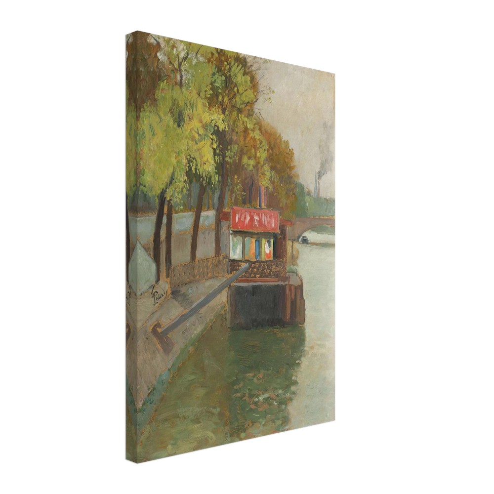 Debarcader pe Sena, dinspre Belleville by Theodor Pallady, canvas