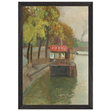 Debarcader pe Sena, dinspre Belleville by Theodor Pallady, framed poster, view 2