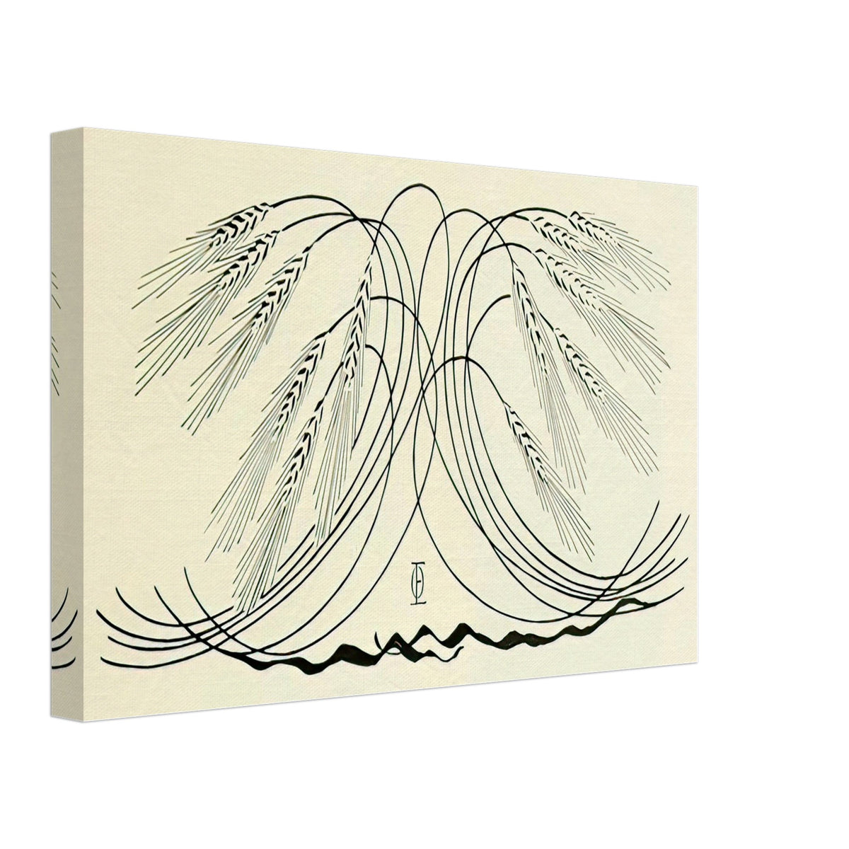 Decoration, Wheat Ears by Otto Eckmann, canvas, view 2