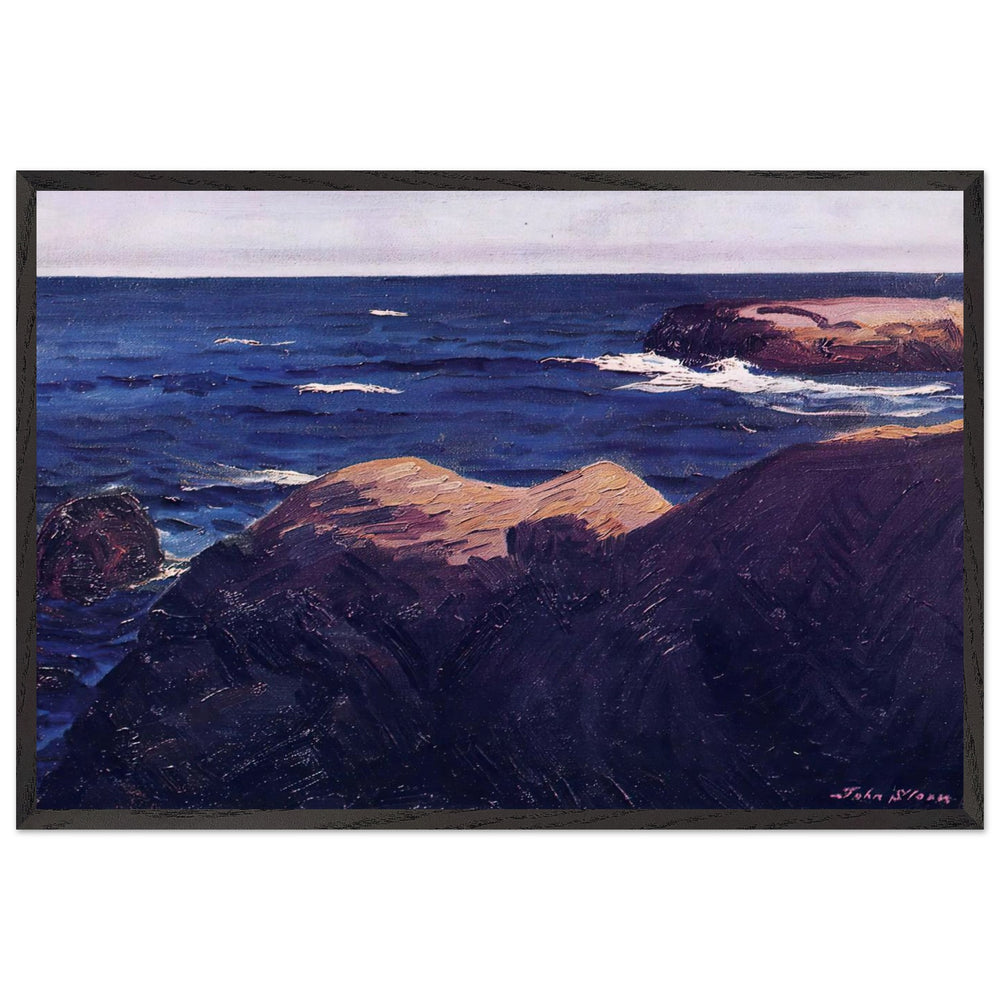 Deep Blue Sea by John French Sloan, framed poster