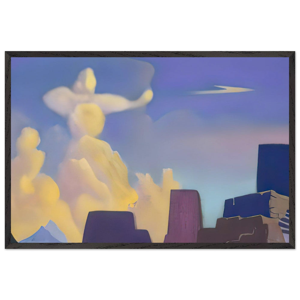 Defender. Cloud-archer by Nicholas Roerich, framed poster