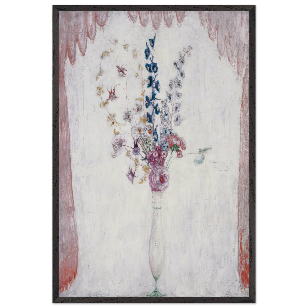 Delphinums and Columbine by Florine Stettheimer, framed poster