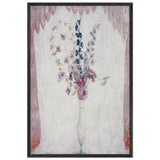 Delphinums and Columbine by Florine Stettheimer, framed poster