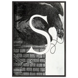 Design of Initial S by Aubrey Beardsley, framed poster, view 3