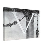Design of Initial V by Aubrey Beardsley, canvas, view 2