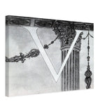 Design of Initial V by Aubrey Beardsley, canvas