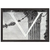 Design of Initial V by Aubrey Beardsley, framed poster, view 2