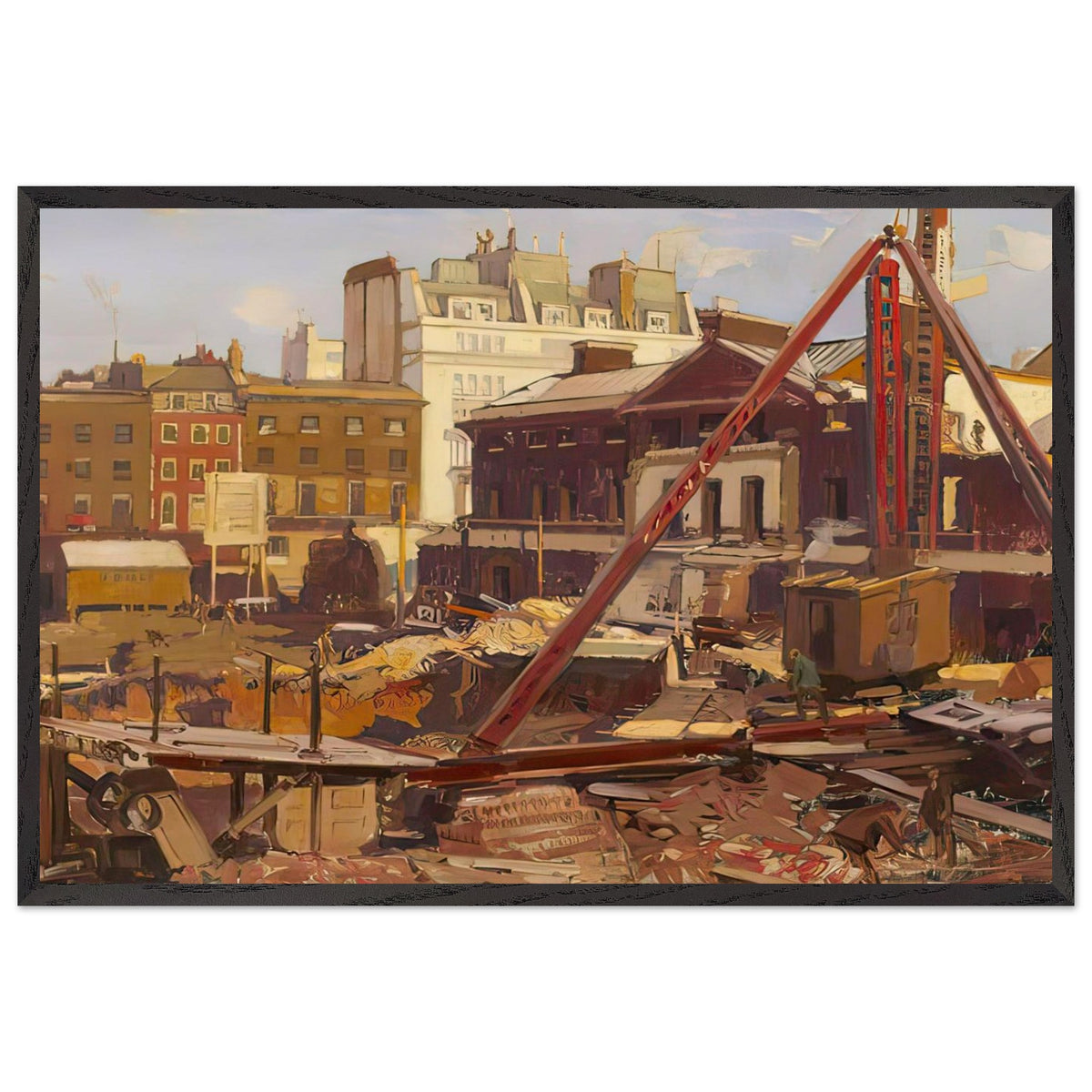 Devonshire House by Richard Jack, framed poster