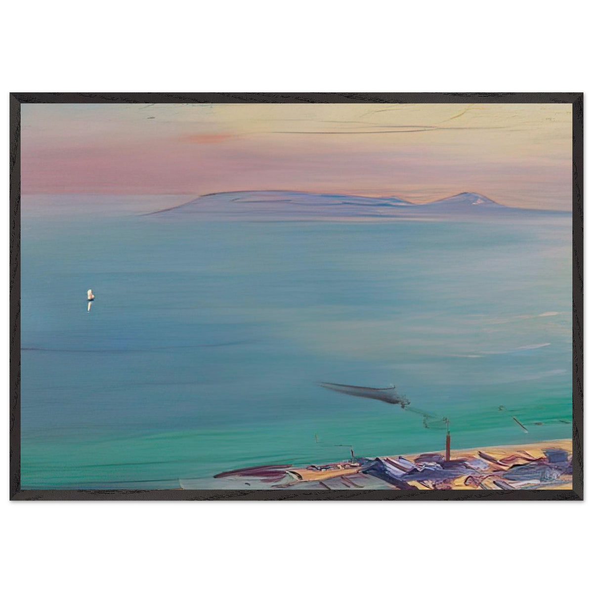 Distant View from Ashima by Fujishima Takeji, framed poster, view 3