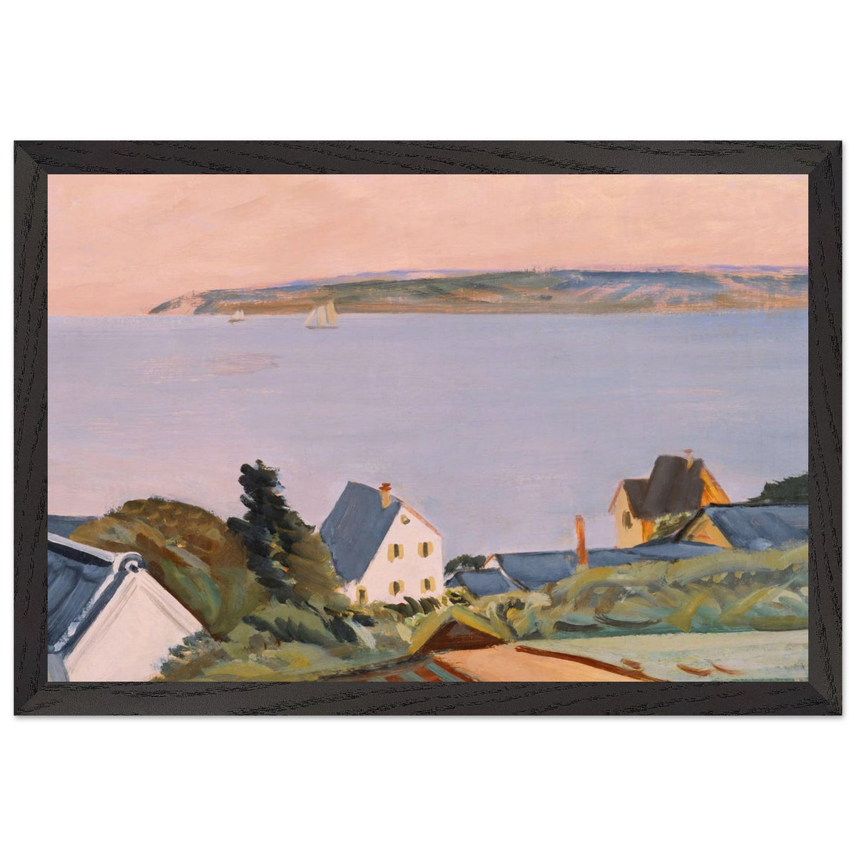 Distant View of Awajishima by Fujishima Takeji, framed poster, view 2