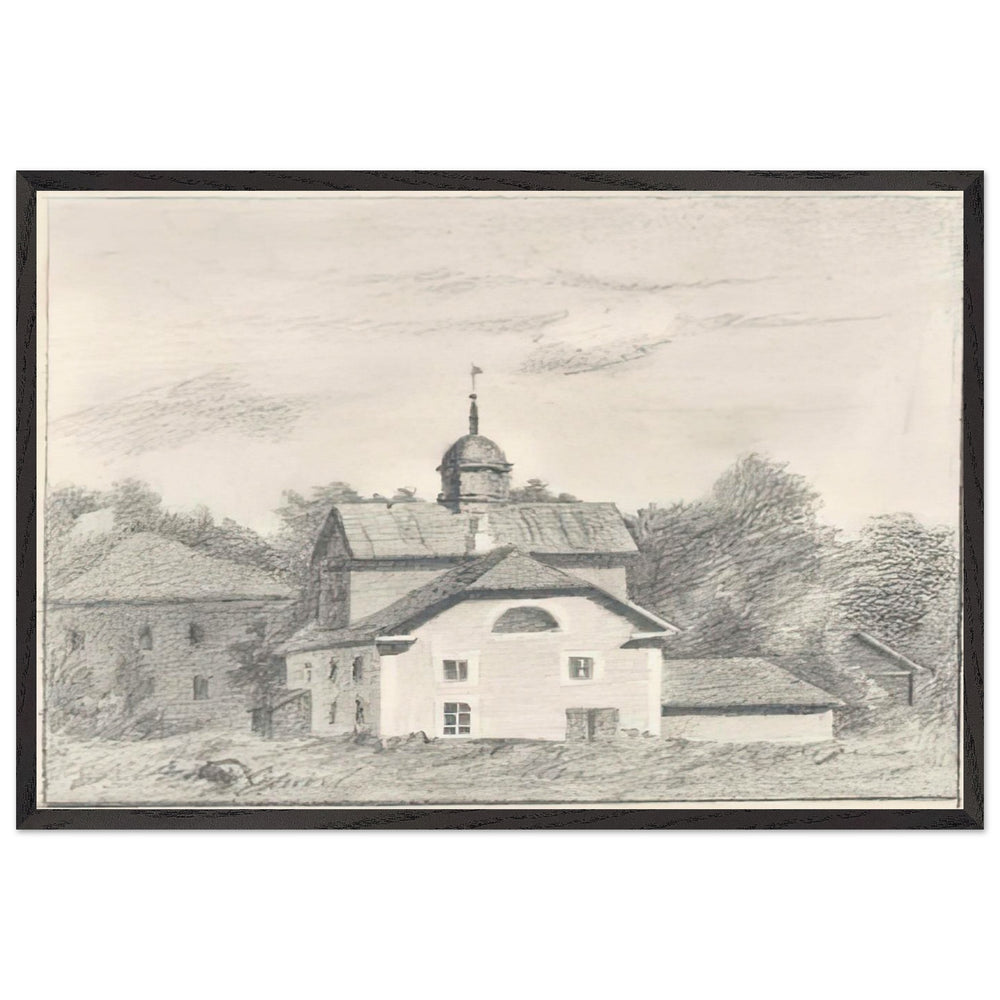 Distillery in Izvara by Nicholas Roerich, framed poster