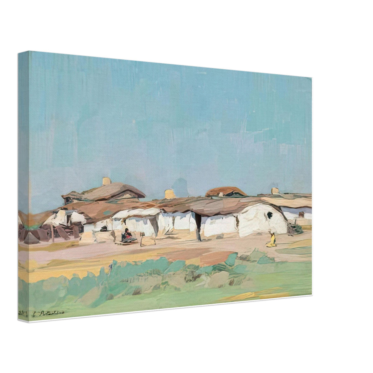 Dobrujan Landscape by Constantin Artachino, canvas
