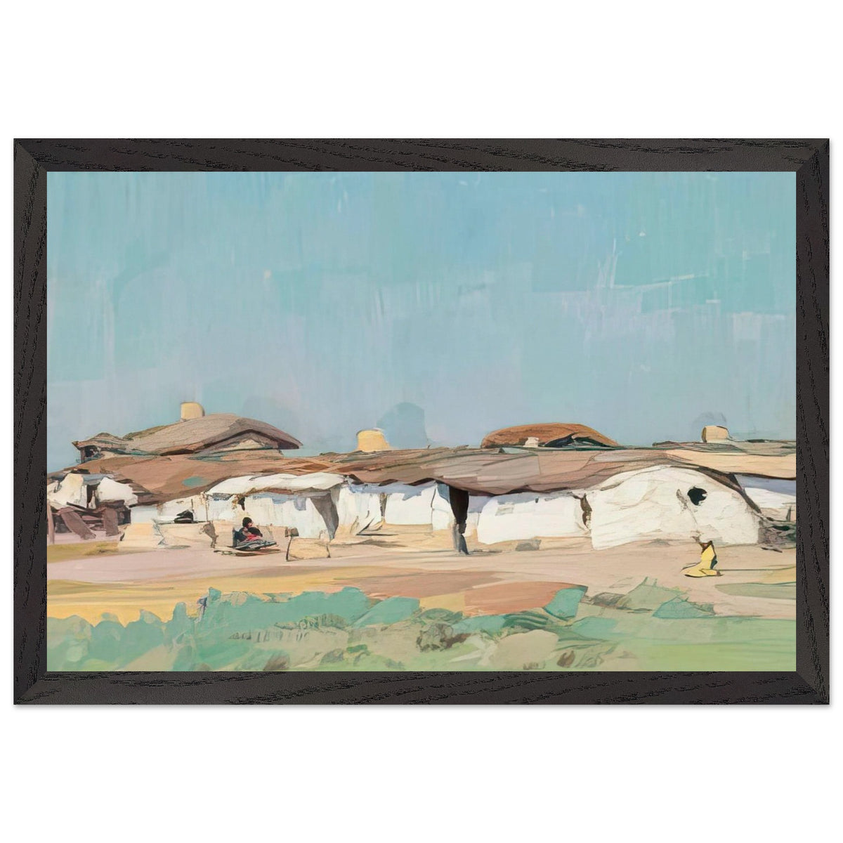 Dobrujan Landscape by Constantin Artachino, framed poster, view 2