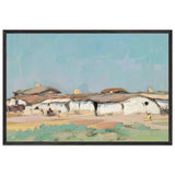 Dobrujan Landscape by Constantin Artachino, framed poster