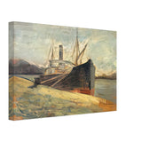 Docked Ship by Nicolae Vermont, canvas, view 2
