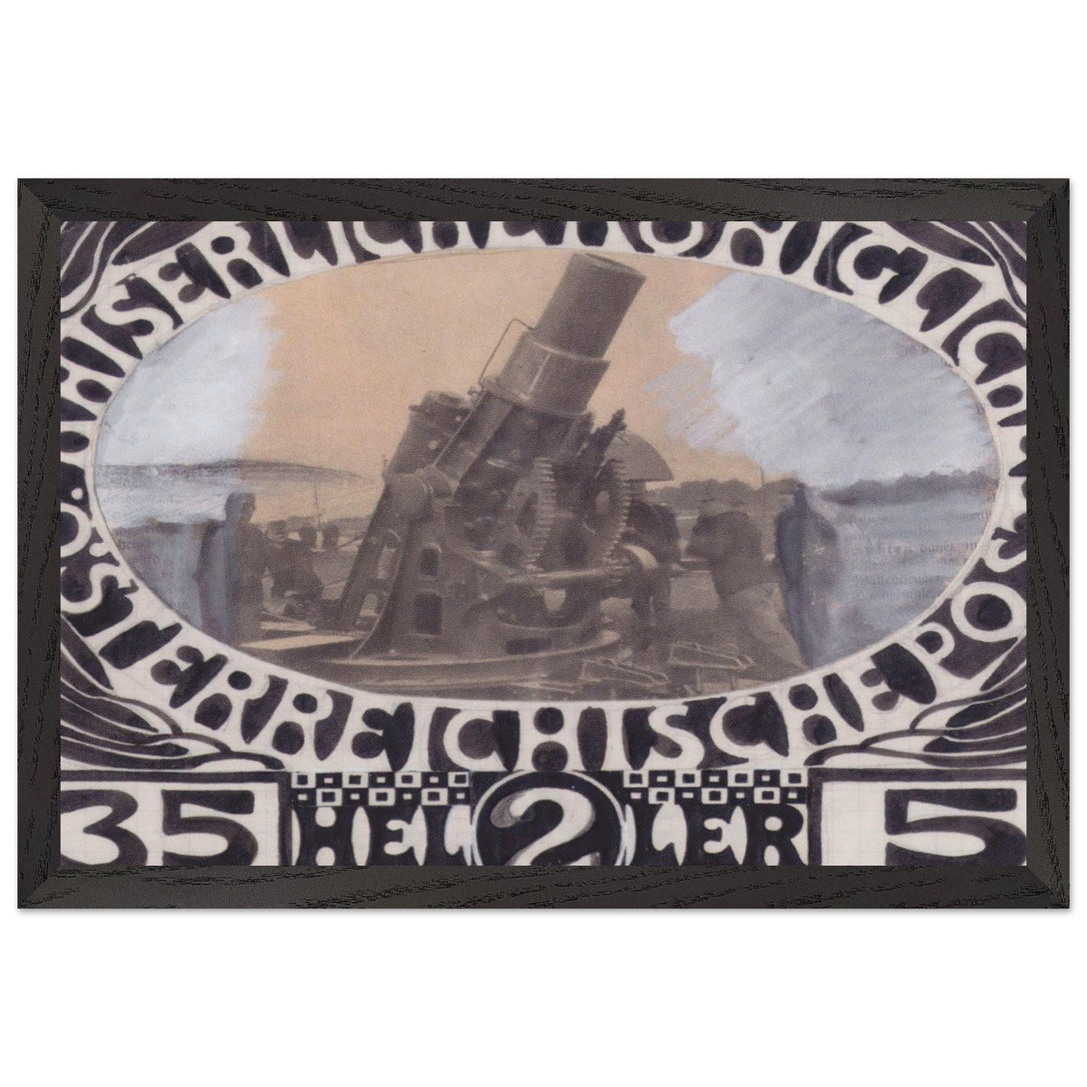 Draft for a War Charity Brand by Koloman Moser, framed poster, view 2