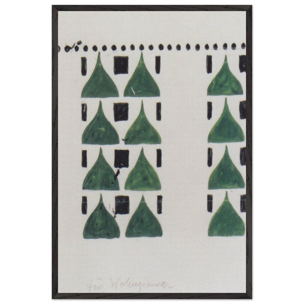 Draft for Wall Decoration in the Living Room of the Apartment in Berlin Stonborough by Koloman Moser, framed poster