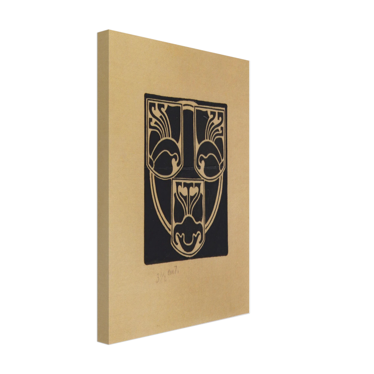Draft of the Emblem, Association of Austrian Artists Secession by Koloman Moser, canvas, view 2