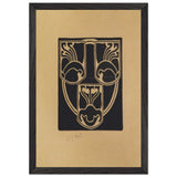 Draft of the Emblem, Association of Austrian Artists Secession by Koloman Moser, framed poster, view 2