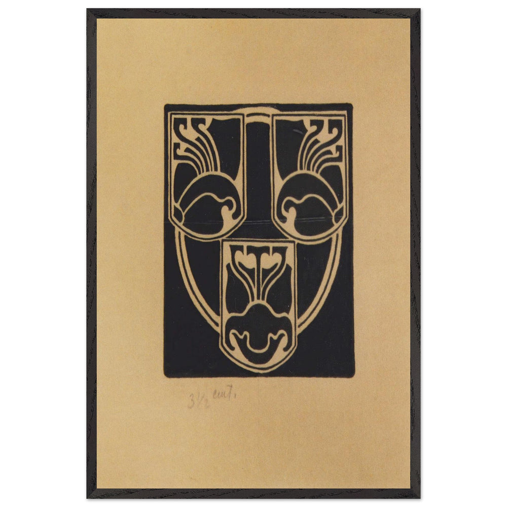 Draft of the Emblem, Association of Austrian Artists Secession by Koloman Moser, framed poster