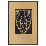 Draft of the Emblem, Association of Austrian Artists Secession by Koloman Moser, framed poster