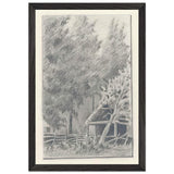 Drying House in Tarakanovka by Nicholas Roerich, framed poster, view 2
