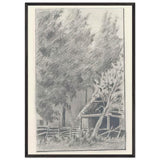 Drying House in Tarakanovka by Nicholas Roerich, framed poster, view 3