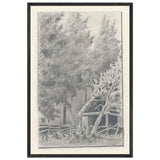 Drying House in Tarakanovka by Nicholas Roerich, framed poster