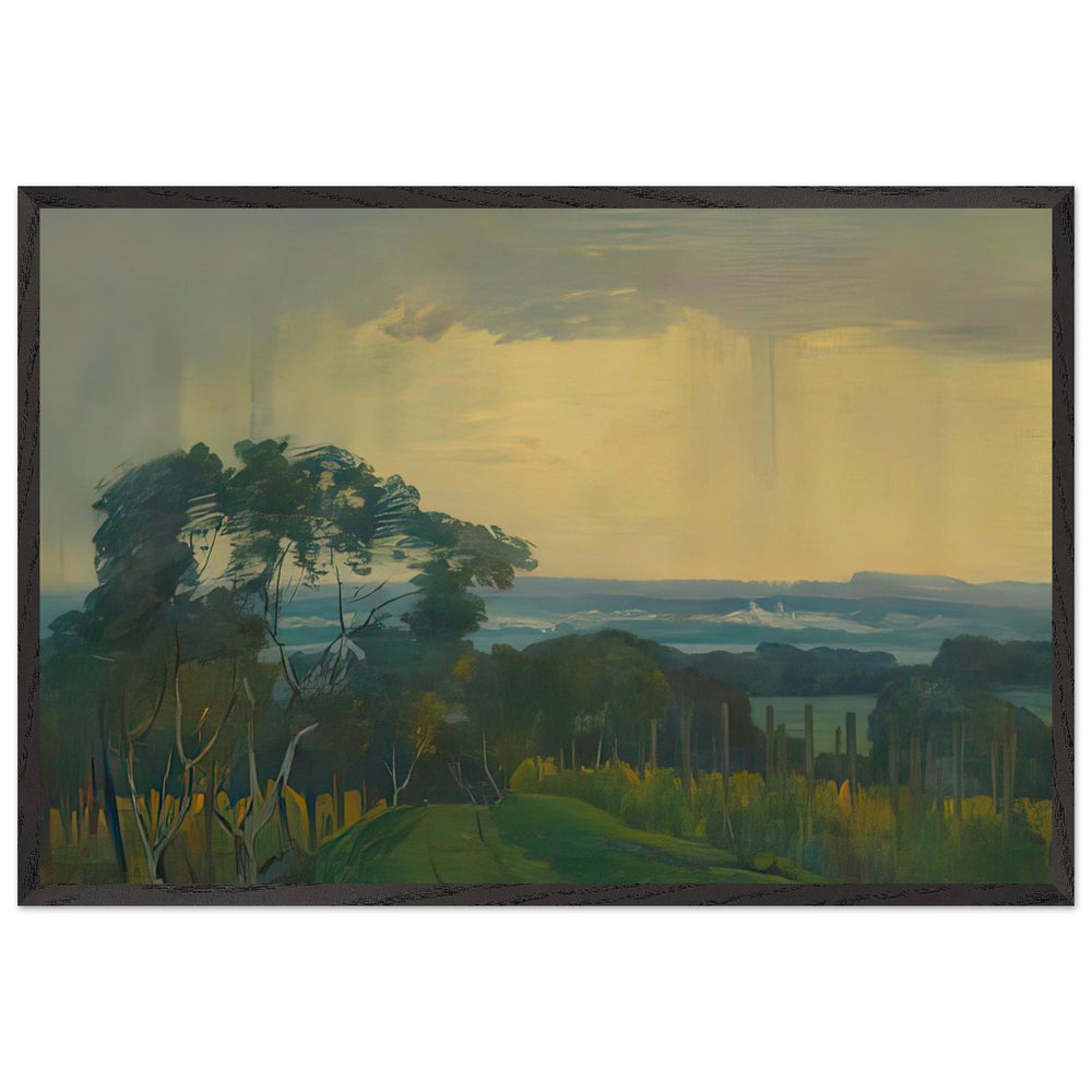 During Rain by Stefan Popescu, framed poster
