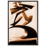 Dynamic of Boccioni's Fist by Giacomo Balla, framed poster