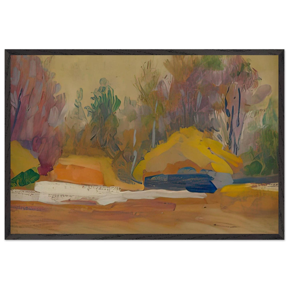 Early Spring in the Mountains by Oleksa Novakivskyi, framed poster